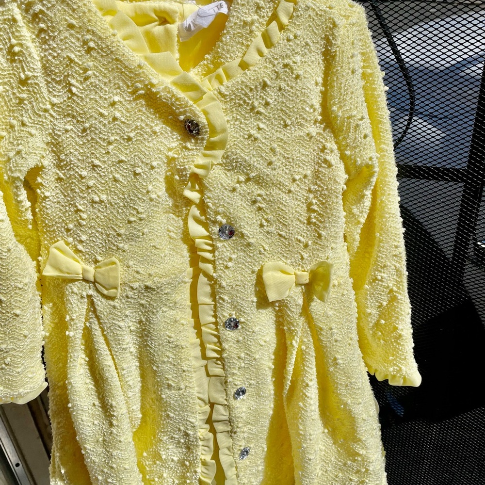 Nannette Baby 2-Piece Glitter Dress and Coat Set - Picture 4 of 5
